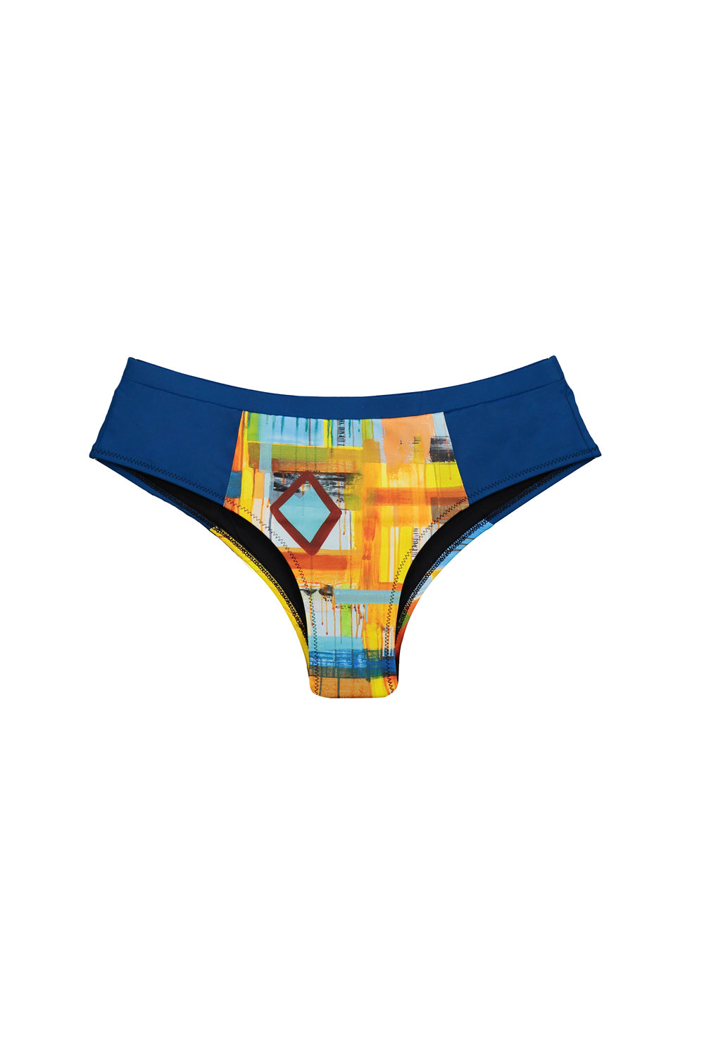 patterned chameleon bikini bottoms