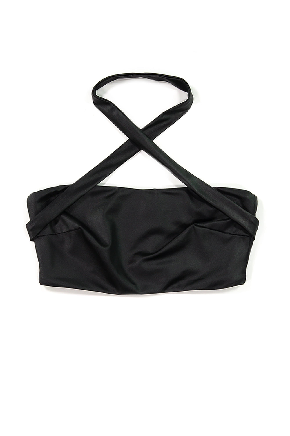 black tube top with strap