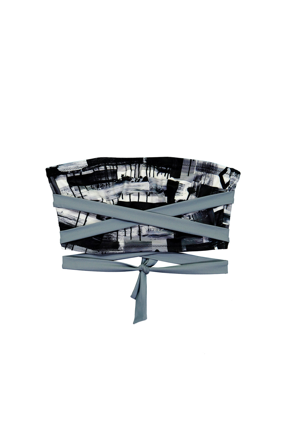 back of tube bikini top with straps