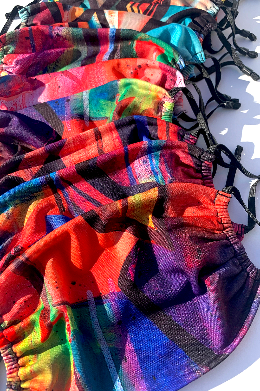 covid colorful patterned masks