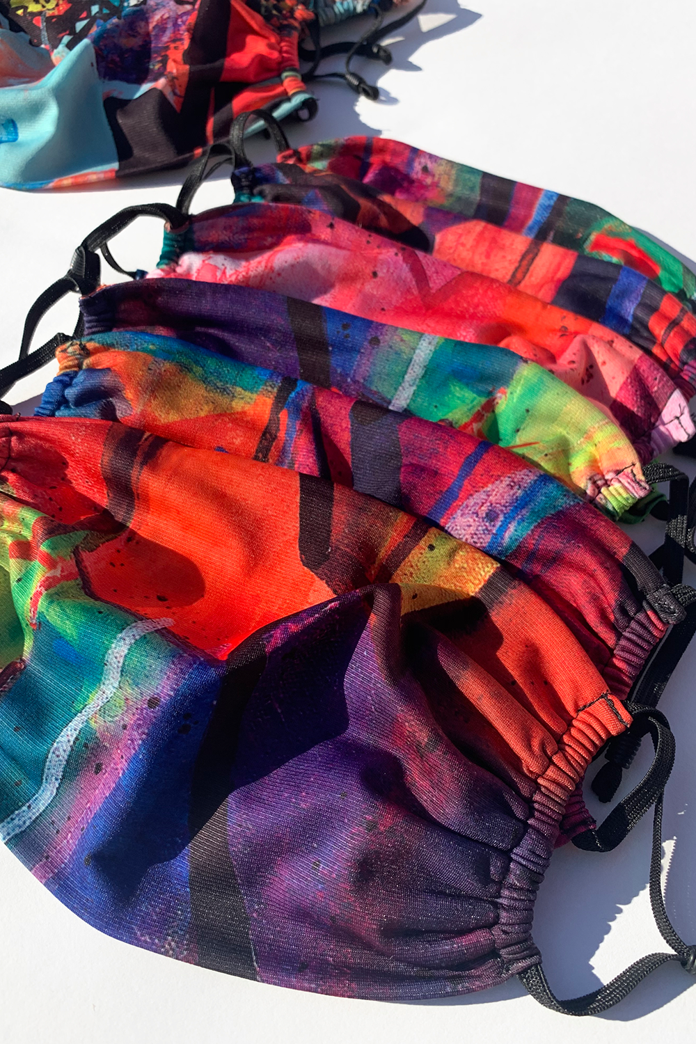 colorful patterned masks