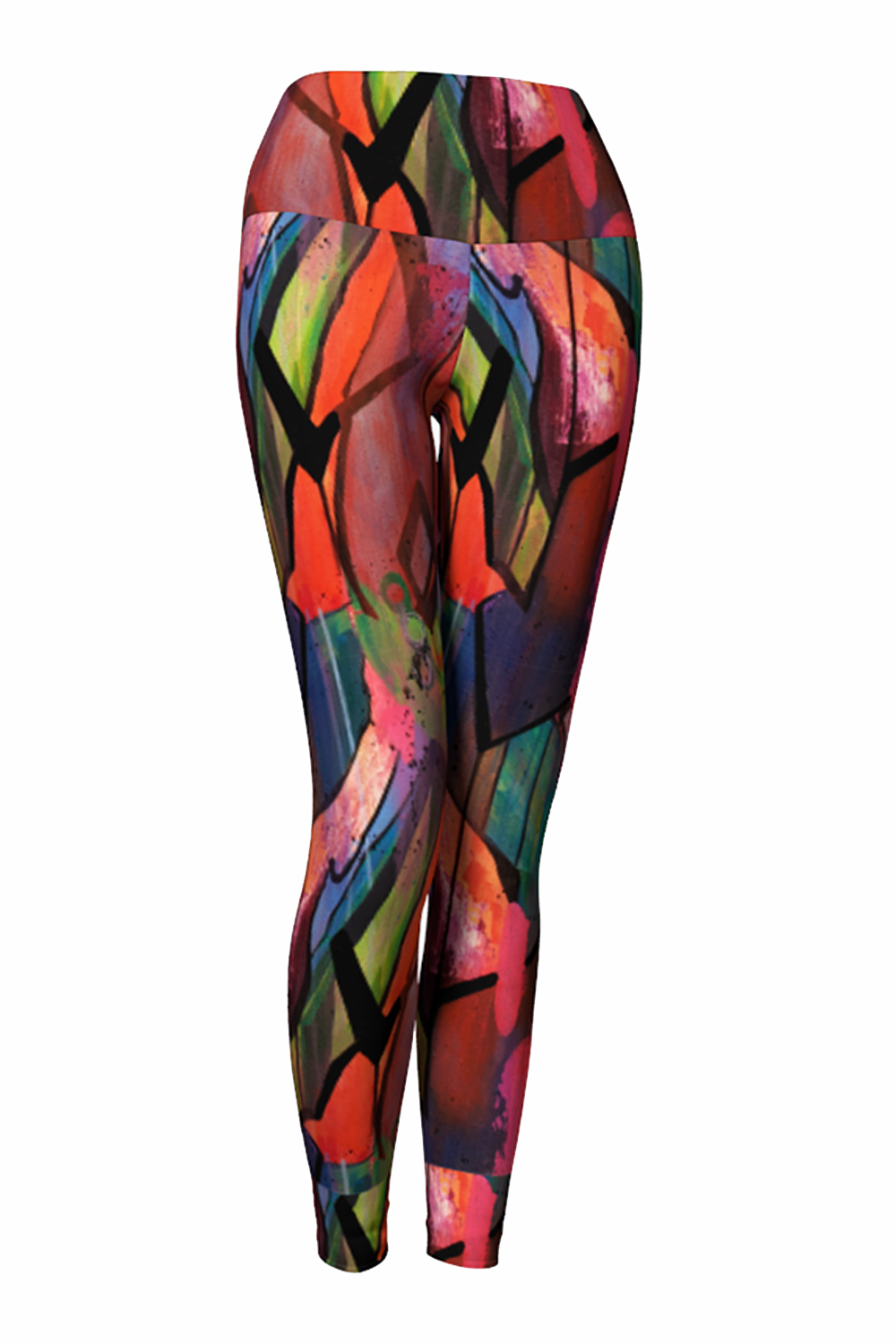 colorful patterned leggings