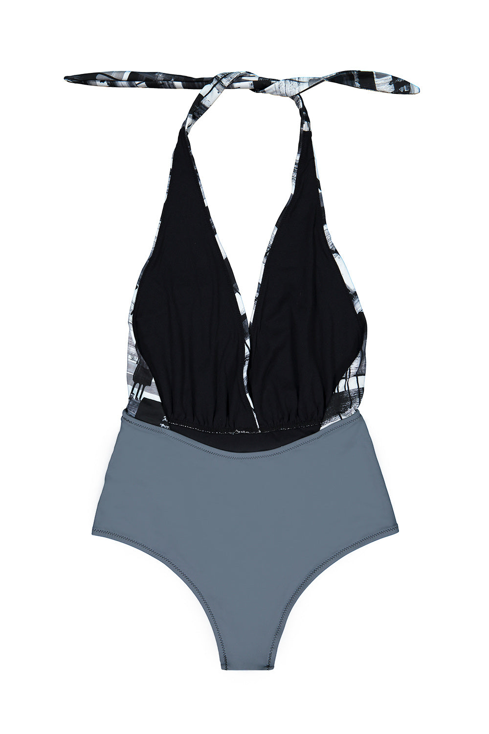 one piece patterned bathing suit