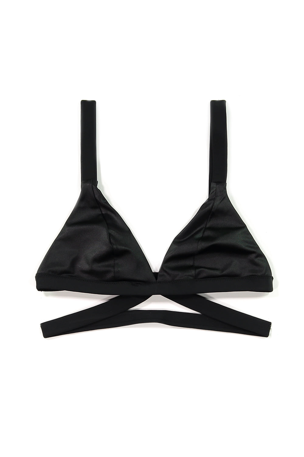 strap black bikini top