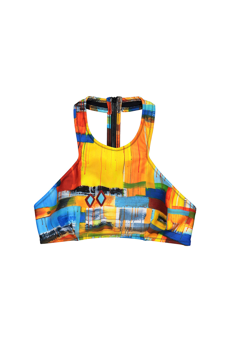 patterned halter top