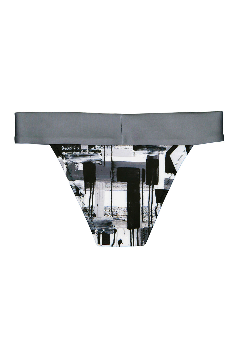 patterned bottom bikini