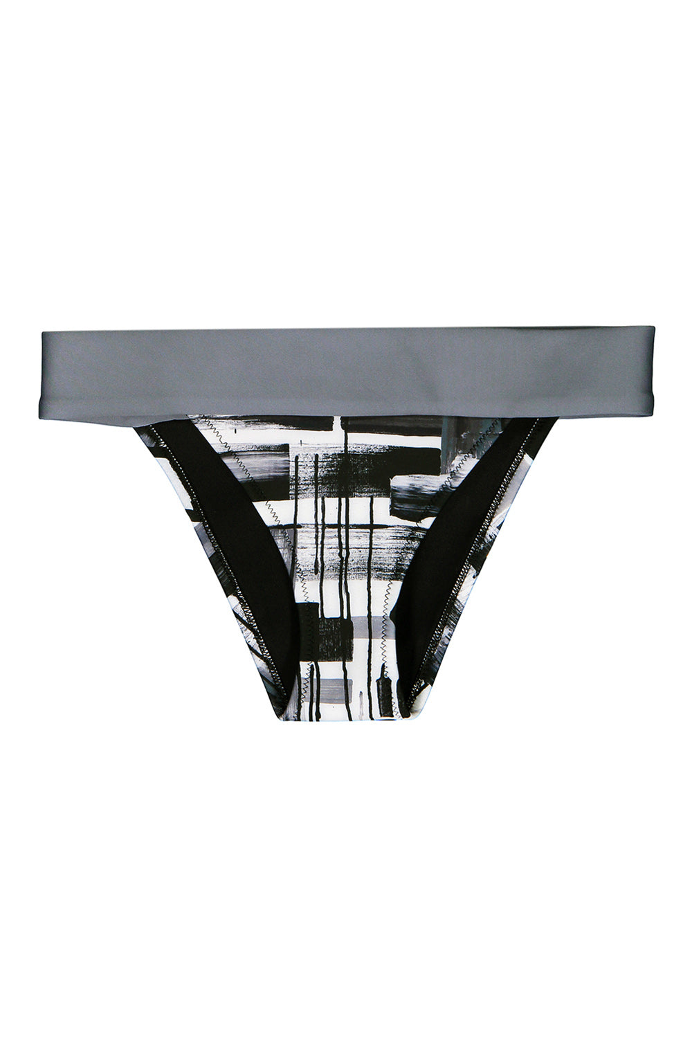 patterned bottom bikini