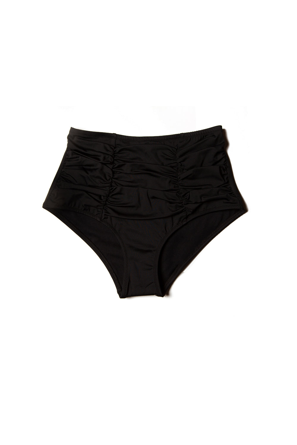 high wasited bikini bottom black