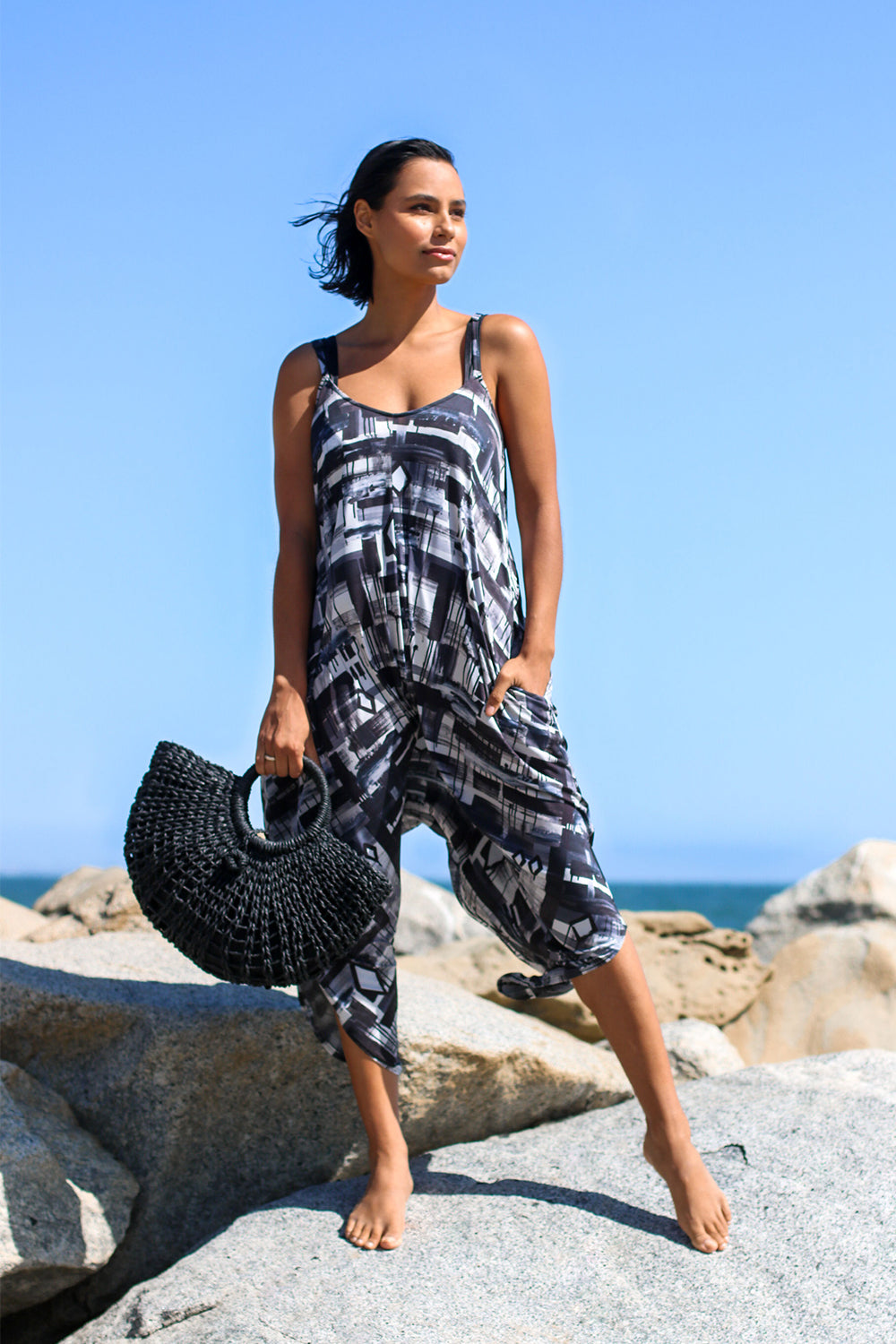 patterned jumpsuit