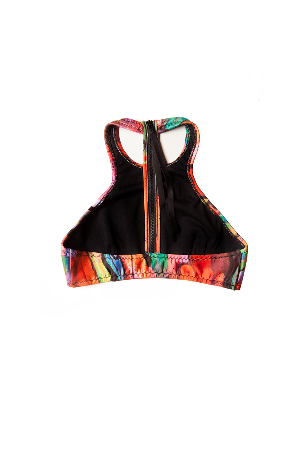 back patterned halter top