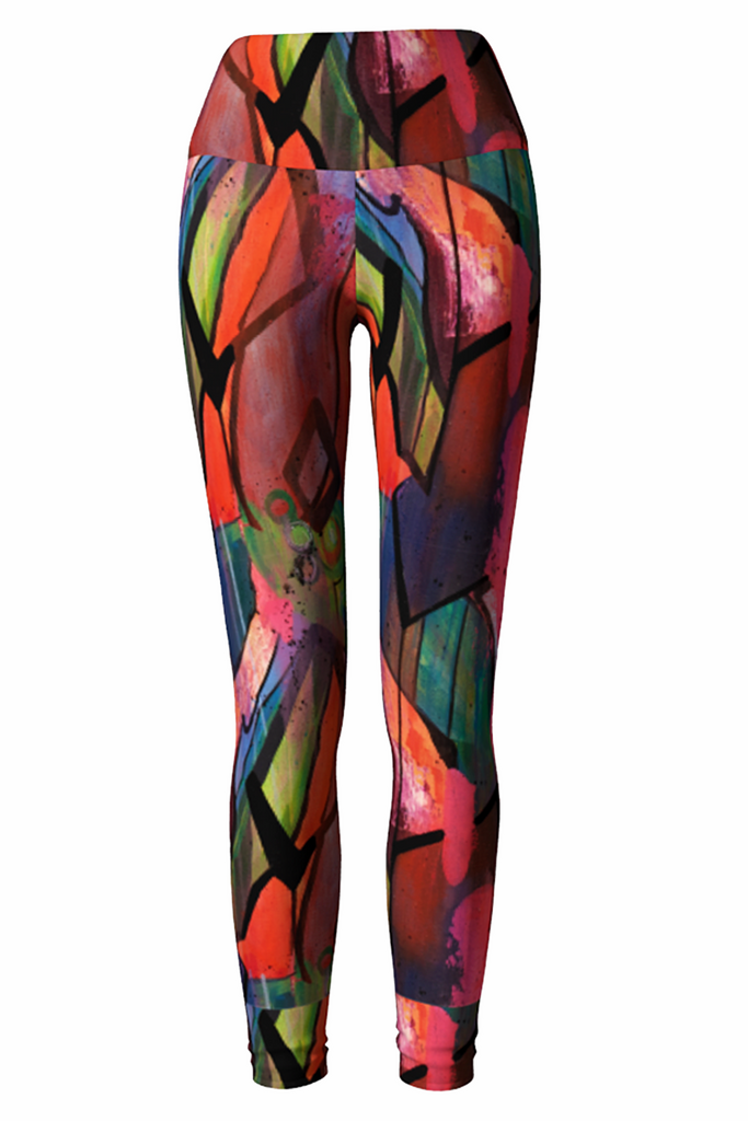 colorful patterned leggings