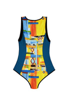 one piece swimsuit with zipper