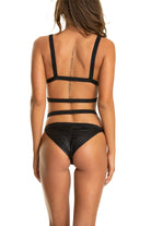 back black strap ting bikini set