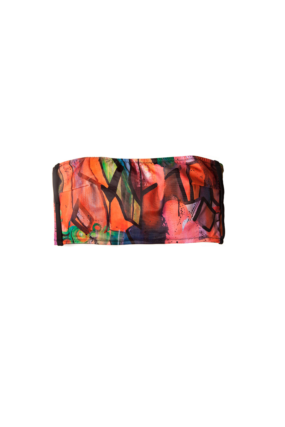 colorful patterned tube top