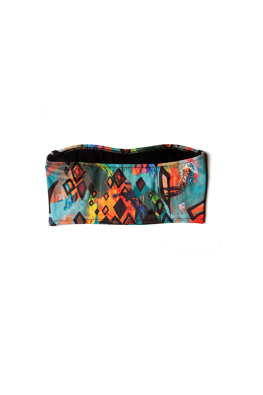 back of colorful tube top